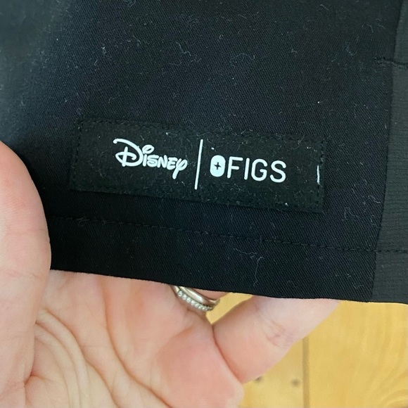 Figs Disney Mickey Mouse Limited Addition Black Scrub Top - Picture 3 of 6